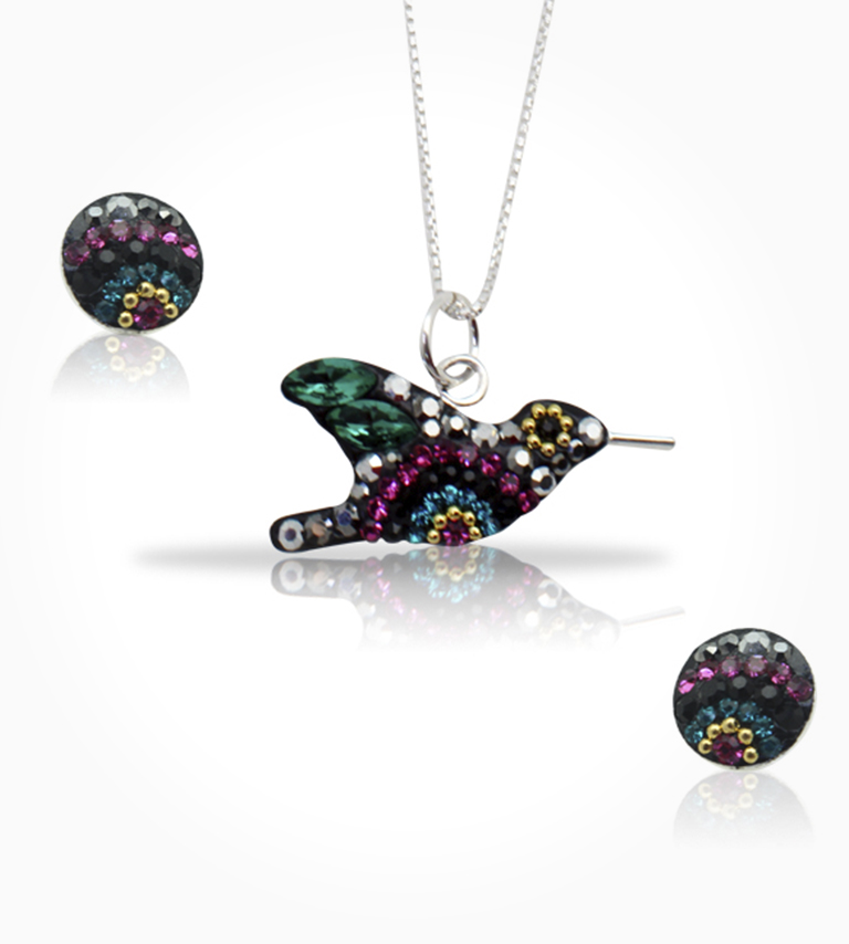 Collar Dijes Pulsera Anillo Aretes Juegos De Joyería De Lujo | Meses