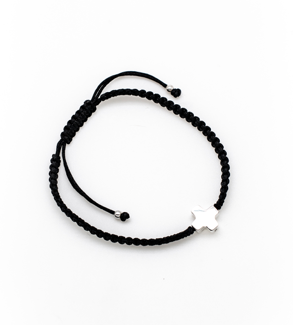 Pulsera Cordón con Cruz