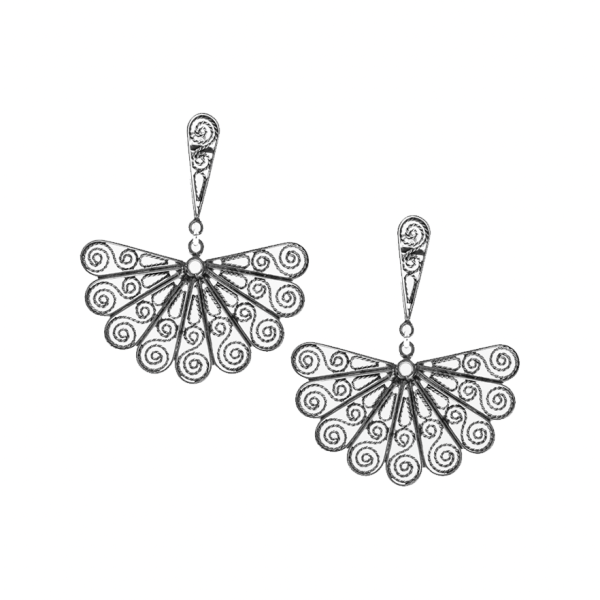 Arete filigrana forma abanico