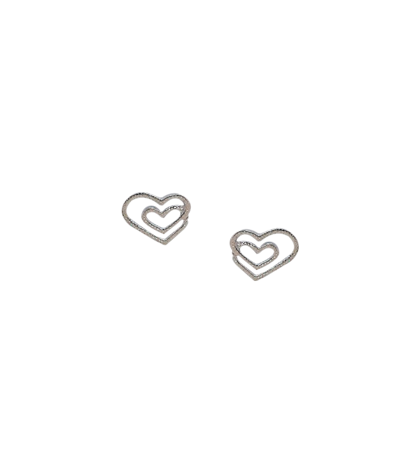 Aretes Corazón Brillante