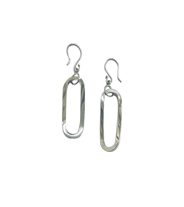 Aretes Óvalos de plata