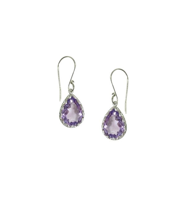Aretes destellos de Amatista