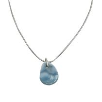 Dije de Larimar gota ancha