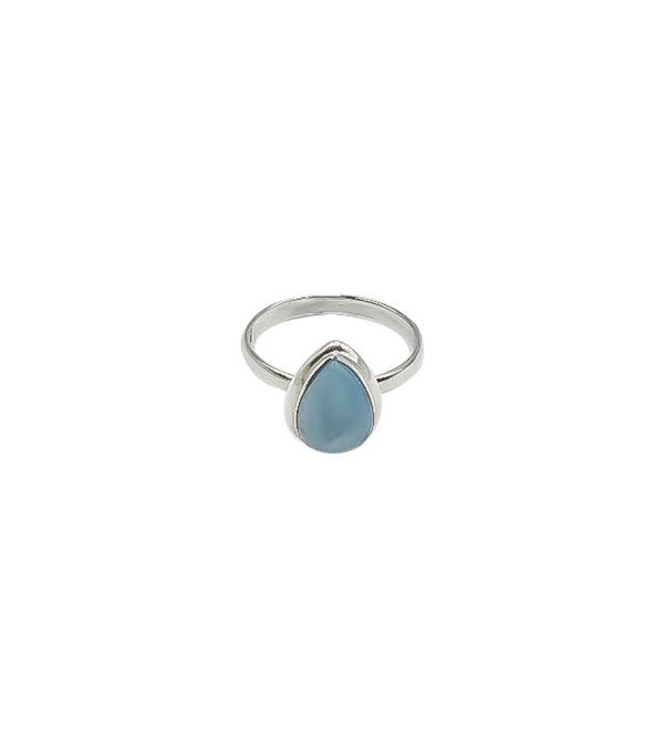 Anillo Gota de Larimar
