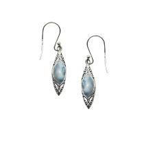 Arete de Larimar semilla engalanada