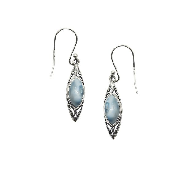 Arete de Larimar semilla engalanada