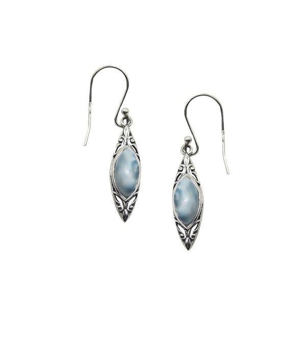 Arete de Larimar semilla engalanada