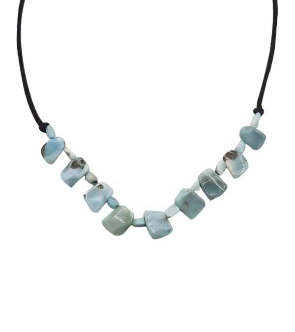 Collar de Larimar varias piedras
