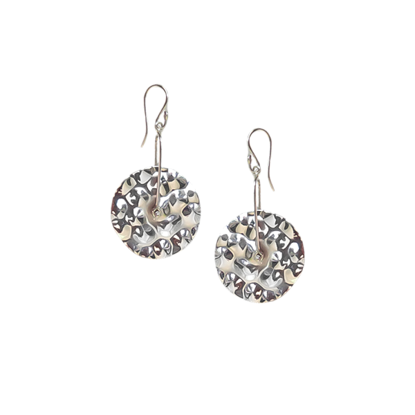 Aretes Rueda Martillada