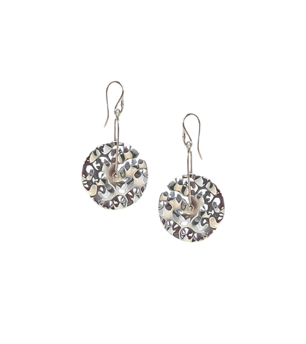 Aretes Rueda Martillada