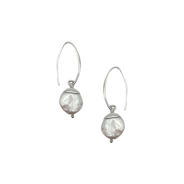 Aretes Perla Luneta de Mar